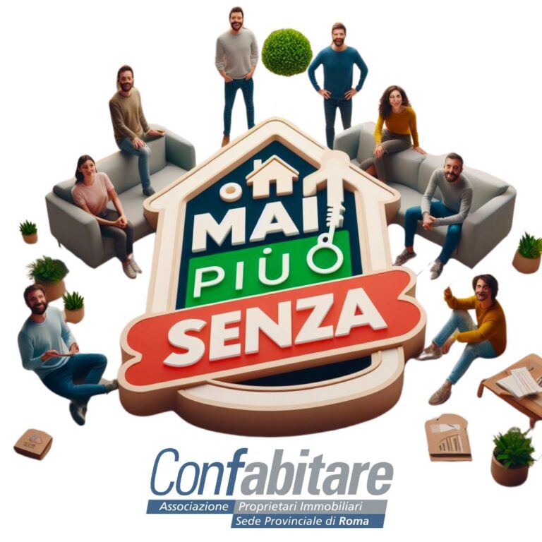 Confabitare Roma lancia la campagna “MAI PIÙ SENZA”