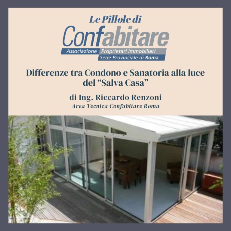 Differenza tra condono e sanatoria edilizia alla luce del decreto Salva Casa